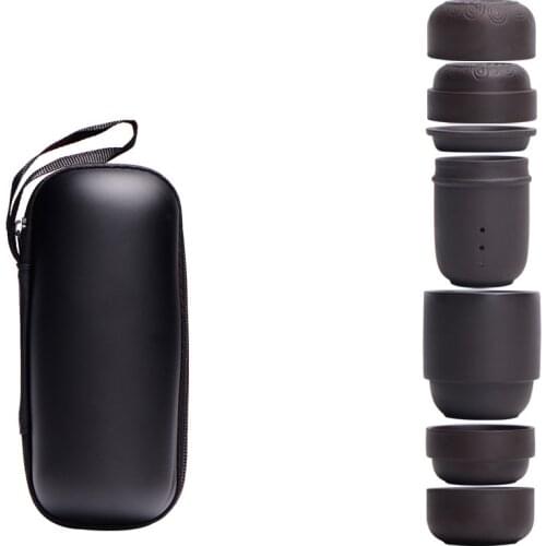 Zisha Concentric Cup Travel Tea Set Combination Portable Ceramic Teapot