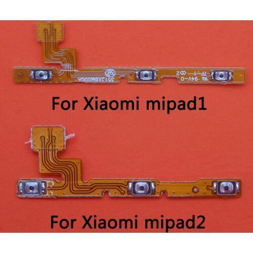 1pcs For Xiaomi Pad MiPad 1 2 Power Volume Button Flex Cable Power On Off Volume Up Down Connector Replacement Parts