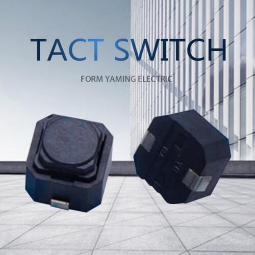 10pcs Silent 6*6*5mm Subsidies Piece Silica Gel Key Black Touch Tact Switch