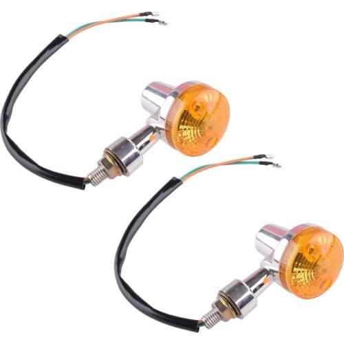 2pcs Universal Motorcycle Motorbike Amber Bulb Turn Signal Light Indicator Lamp Refit