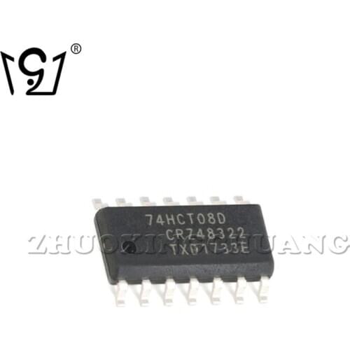 20PCS 74HCT08D,653 SOIC-14 Four-way 2-input AND gate chip