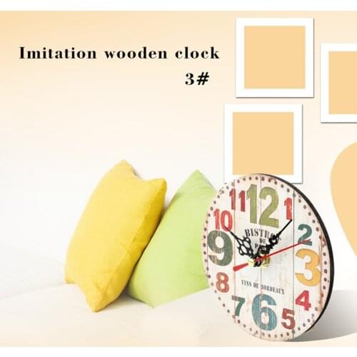 2021 Hot Retro Wood Wall Clock Modern Design Big Nordic Vintage Rustic Retro Clocks Home Decoration Art Large Wall Watch horloge