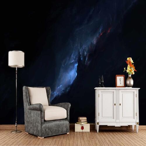 Custom papel de pared 3D, cosmic nebula night mural for living room bedroom ceiling background decorative wallpaper