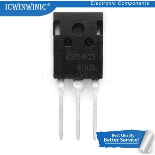 5piece IKW30N60H3 K30H603 TO-3P TO-247 IKW30N60 new original In Stock