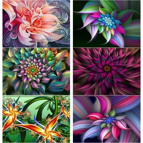 New 5D DIY Diamond Painting Flower Diamond Embroidery Scenery Cross Stitch Full Square Round Drill Crafts Art Home Decor Gift
