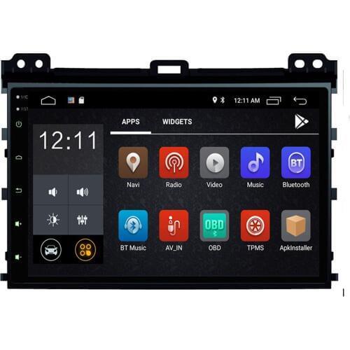 Android 10 2 din car radio dvd multimedia for Toyota Prado 120 Land Cruiser 2004-2009 gps navigation system navi 2.5D