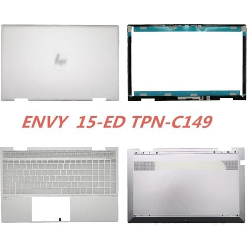 Brand New Laptop LCD Back Cover/Front Bezel/Palmrest/Bottom Case For HP ENVY 15 X360 15-ED TPN-C149 Silvery L93203-001