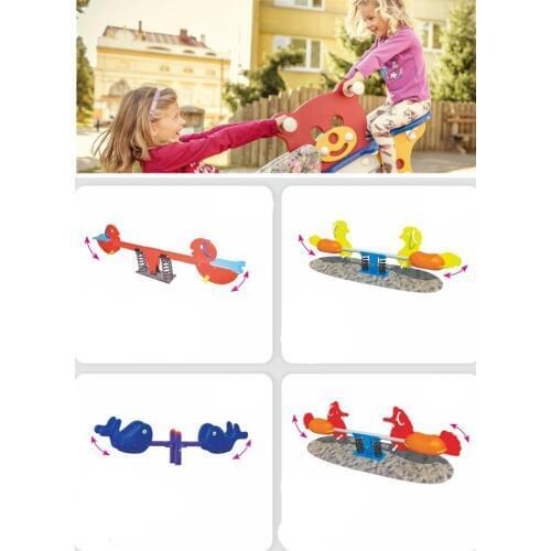 Kiddie seesaw spring rider park equipment YLW-SR20191130