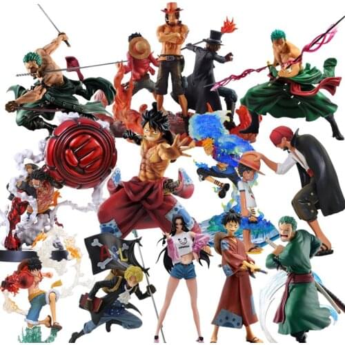 Funny Anime Figure New World Roronoa Zoro Straw Hat Classic Battle Action Figure Sanji Marco Shanks Sabo Luffy Figurine Toys