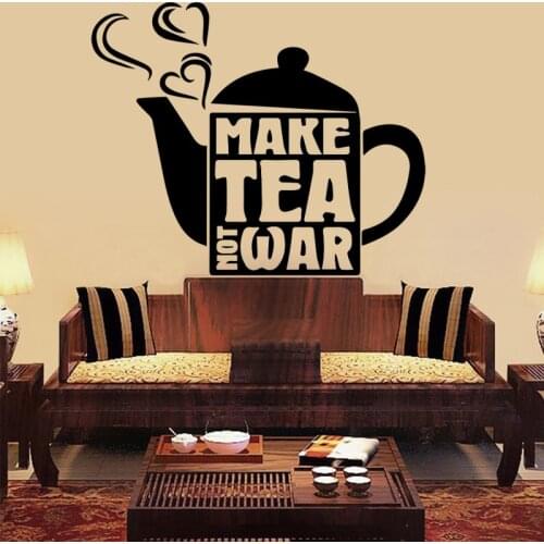 Creative Design Cup Pattern Wall Sticker for Living Room Kitchen Decoration Wall Stickers Removeable Waterproof Vinyl Art Mural