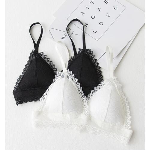 Tube top bra lace thin button pad spaghetti strap belt shorts all-match wireless tube top