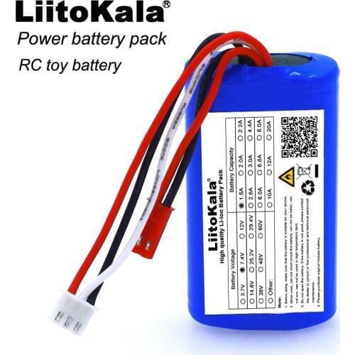 Liitokala New 7.4V 18650 lithium battery 1500 mAh 8.4V Rechargeable Li-lon battery pack batteries + free shipping