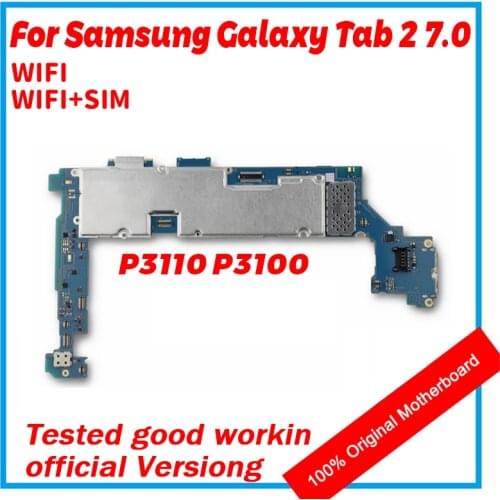 For Samsung Galaxy Tab P3110 P3100 Motherboard With Full Chips Original Logic Board Mainboard Tested Well Android OS WIFI / SIM