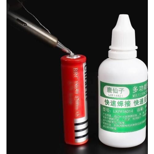 Powerful rosin soldering agent No-clean flux Stainless steel white steel plate iron 18650 battery welding water liquid flux
