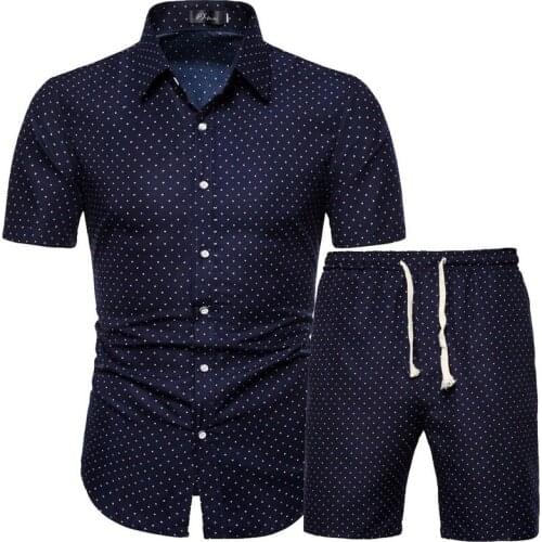 Mens Summer Set Beach Wear Floral Shirt Hawaiian Shirt Set Men Shorts Set Streetwear Breathable Summer Clothing Tracksuit Men
