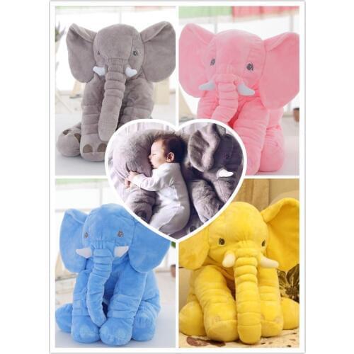 Soft Baby Sleep Anti Pillow Baby Elephant Pillow Nursing Pillow Baby Room Decoration Toys Plush Pillow Baby Gifts