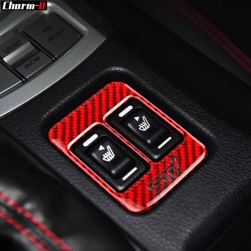 Carbon Fiber Center Console Heating Button Cover Trim for Subaru BRZ Toyota 86 2013-2019