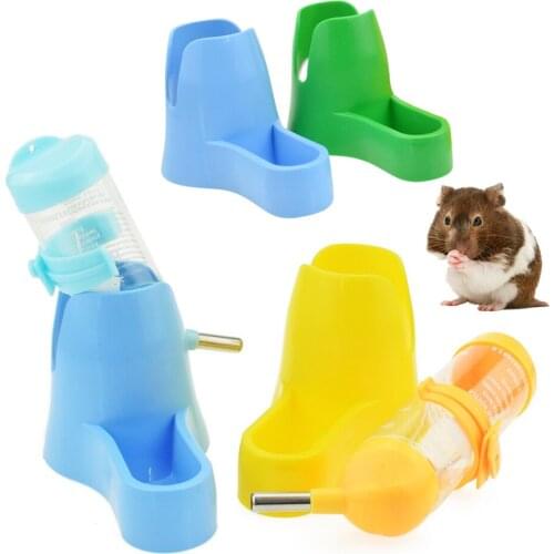 Hamster Drinker Water Bottle Dispenser Feeder Hanging Pet Dog Guinea Pig Squirrel Rabbit Drinking Head Small Animal Accessories
