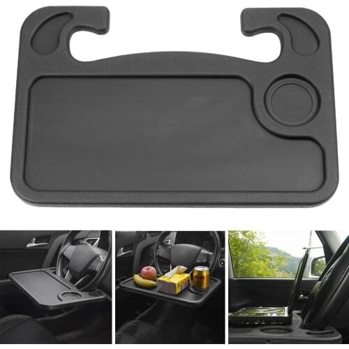 Portable Car Steering Wheel Laptop Tablet Desktop Work Drinking Food Coffee Tray Board Dining Table Stand Car placement