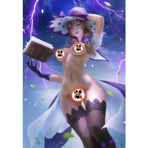 Print silk or canvas video games genshin impact sexy girl art poster 16x24 24x36 inch custom living room bedroom hanging picture