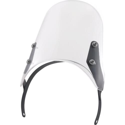 Clear Retro 7.5" Windshield Screen For Royal Enfield Classic 500CC Motorcycles Compact Sport Wind Deflector Accessories