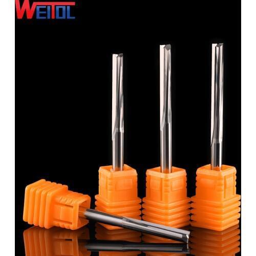 Weitol 5A series 4mm two flutes straight milling cutter tungsten carbide double flutes end mills CNC engraving tools