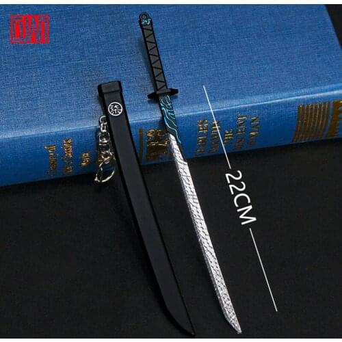 Alloy sword 22cm Weapons With Scabbard Ornaments Mens Swords Exquisite Collection Toys for children Parent-child interaction