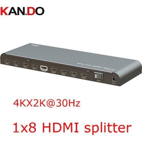 318PRO Support 1080P 8 ways HDMI divider HDMI power splitter 1X8 HDMI splitter support 4K 2K HDMI SWITCH box video adapter