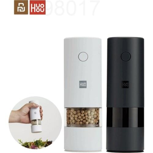 Youpin Huohou 5 In 1 Adjustable Electric Pepper Salt Spice Mill Grinder Seasoning Kitchen Tools Grinding For Cooking Restaurant