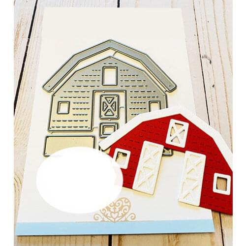 Crafts BARN house Dies Cutting Dies Scrapbook Dariy Decoration Stencil Embossing Template DIY Greeting Card Make Albums