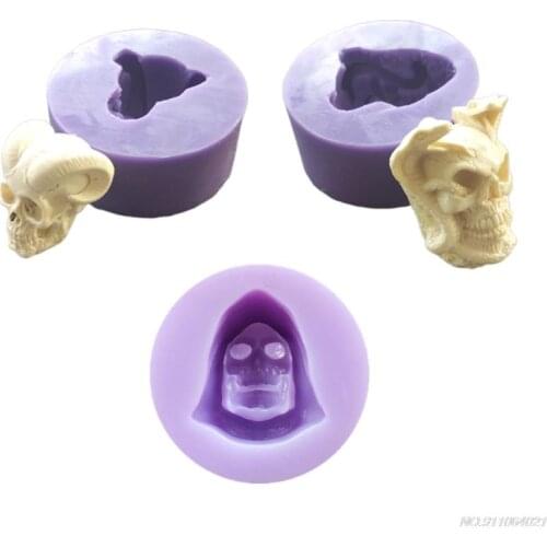 3D Twin Snakes Skull Silicone Mold Epoxy Resin DIY Decoration Making Soap Melt Resin Polymer Clay Home Decoration au6 wholesales