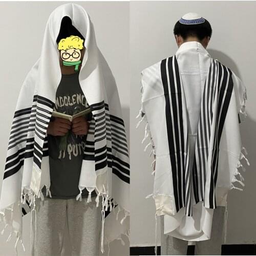 Tallit Prayer Shawl High Quality Israel Jewish Talit Praying Wrap Traditional Clothing Ethnic Delicate Scarves Israeli Tallits