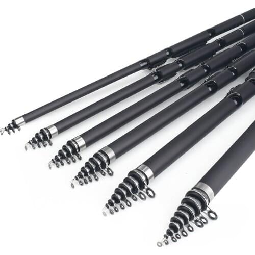 Telescopic Carp Portable Rotary Fishing Rod Tough Carbon Fiber M Power Telescopic Travel Sea Boat Rock Fishing Rod