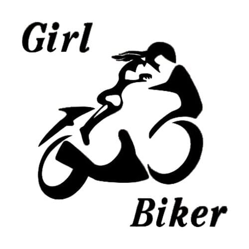 Funny Car Sticker Personality Sexy Powerful Girl Biker Popular Automobiles Motorcycles Exterior Accssories KK Vinyl Decals