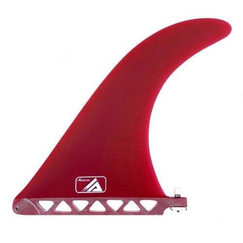 10" Surf & SUP Fiberglass Fin - Free No Tool Fin Screw - 10 inch SUP Center Fin Replacement for Longboard, Surfboard
