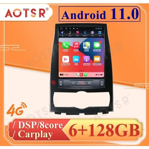 128G For Hyundai Rohens Genesis Coupe Android 11 Tesla Car HD Screen Radio Tape Recorder Multimedia Player GPS Navigation