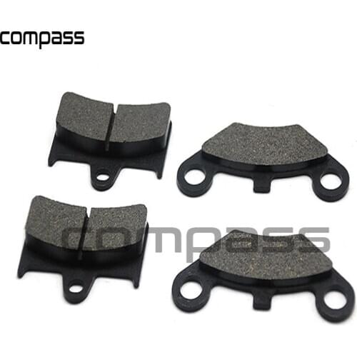 2 Pairs Black Motorcycle Front&Rear Brake Pads for CFMOTO CF500 CF625 2011-2015 GOES G525 G625 2012-2014 ATV UTV