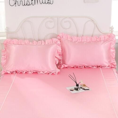 Super Soft Pillow Case Solid Color Pillow Case Pure Emulation Silk Satin Top Quality Pillow Cover