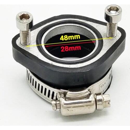 28mm Motorcycle Carburetor Carb Intake Adapter Manifold Boots