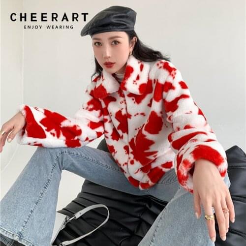 Женские красные куртки Cheerart China At AliExpress