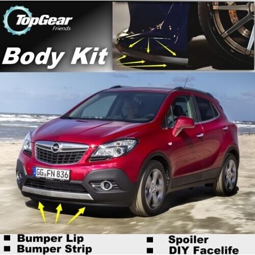 Bumper Lip Deflector Lips For Opel Mokka For Buick Encore For Vauxhall Mokka Front Spoiler Skirt For TG Fans / Body Kit Strip