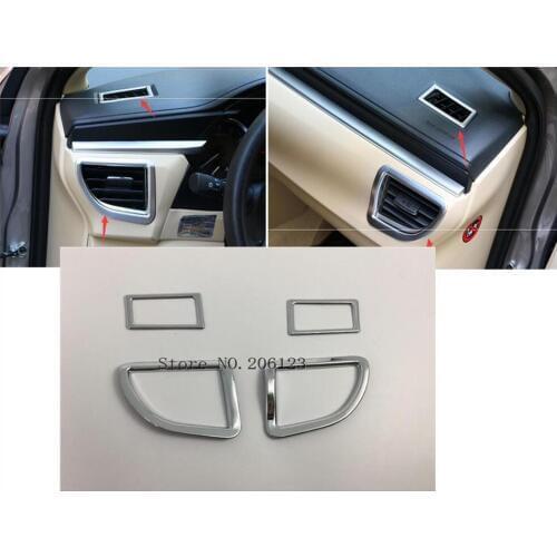 For Toyota Corolla Altis 2014 2015 2016 2017 201 car garnish cover trim accessories front condition Air conditioning Outlet Vent