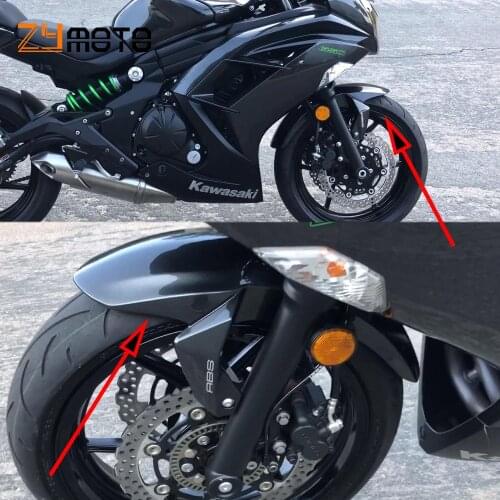 For Kawasaki Ninja 650 ER6N ER-6N 2012 - 2016 2015 2014 Motorcycle Front Fender Mudguard Mudflap Tire Cover Splash Mud Guard