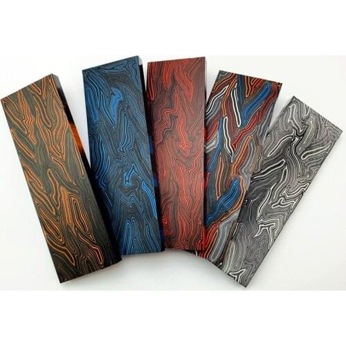 G10 Tool Holder Material DIY Tool Handle Composite Material Damascus Pattern G-10 Tool Holder Patch Material
