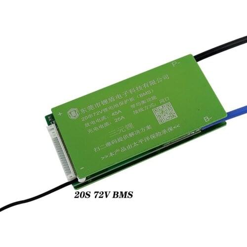 20S 72v 30A 40A 50A 60A Li-ion Lithium Battery BMS 72V E-bike Lithium Battery Pack with Electric Bicycle E-bike Scooter 20S BMS