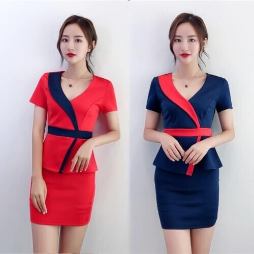 Beauty Salon Beautician Uniform Spa Health Center Work Clothes WomenS Foot Bath Sauna Massage Technician Clothing Suit AS194