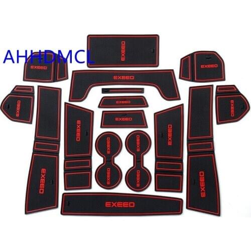 Car Gate Slot Pad Cup Armrest Storage Pad Anti-Slip Mat For Chery Exeed TXL 2019 2020