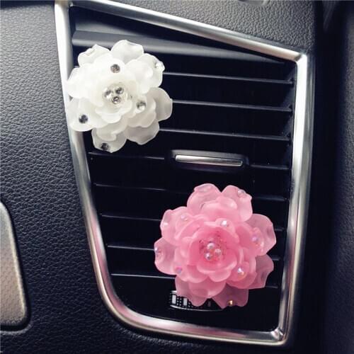 Fashion premium car air freshener owl bird outlet decorative accessories flower fine car perfume clip women girls