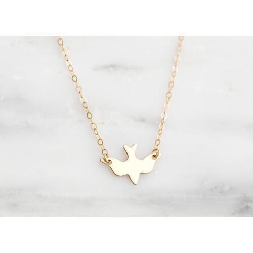 American bald eagle sign Soar Flying Bird Necklace Peace Dove Little Swallow Baby Bird Abstract charm Necklaces pendant jewelry