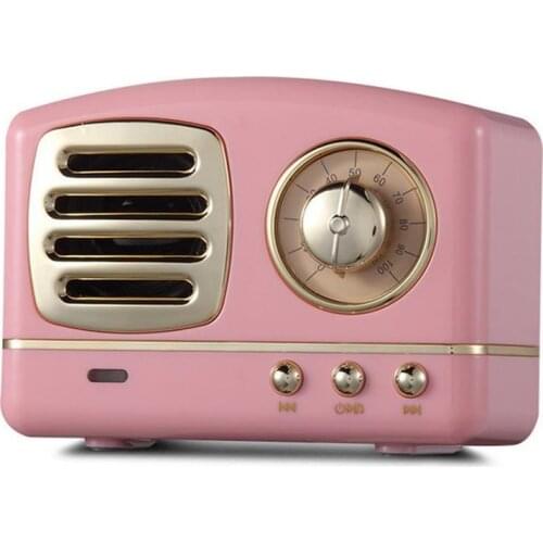 Portable Mini Retro Wireless Bluetooth Speaker 3D Stereo Surround Subwoofer HIFI Speaker Support TF Card High Quality 20